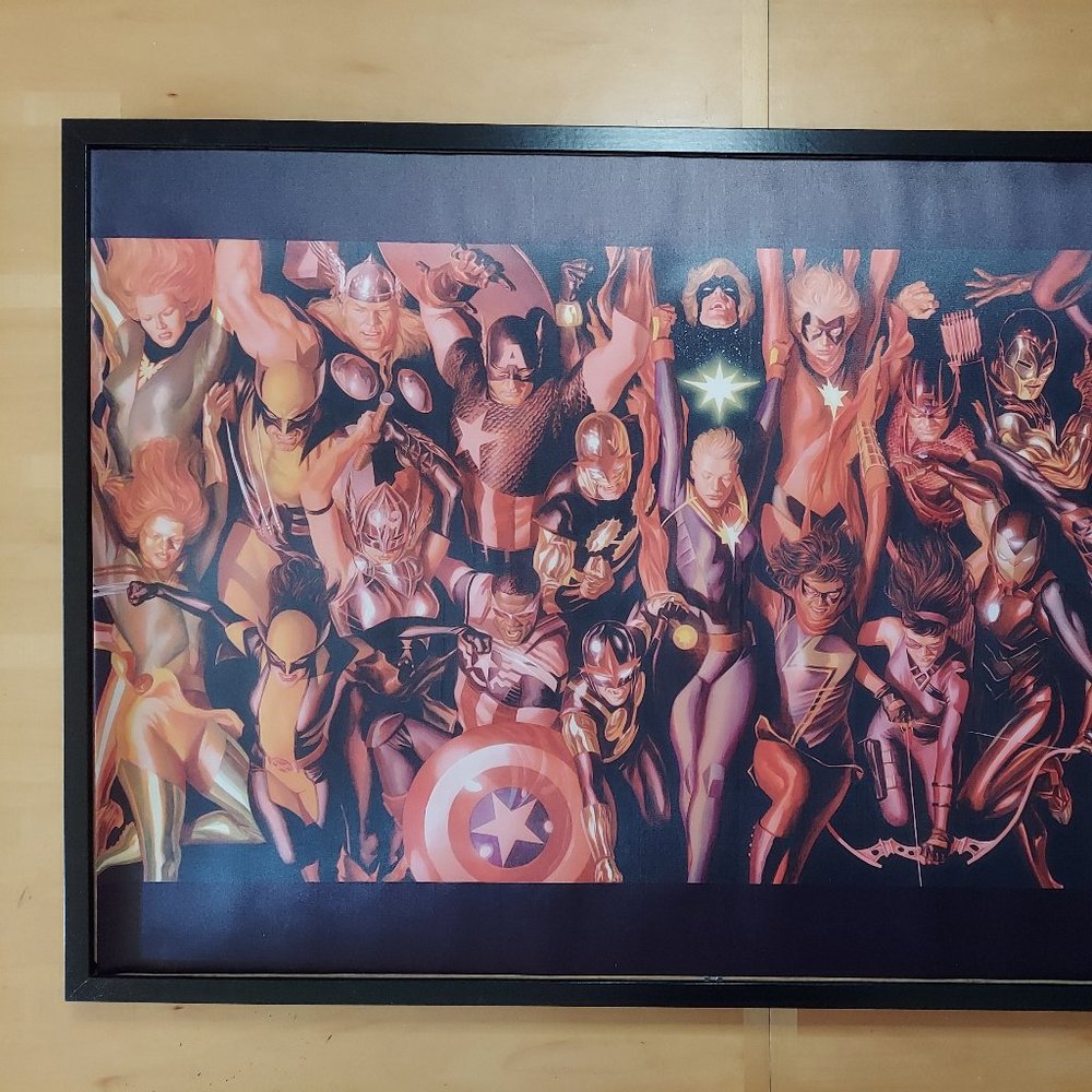 Alex Ross - Generations Silk canvas Fabric Poster (24" x 36" approx)